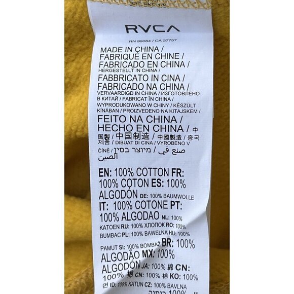 RVCA Cotton Matty Matheson Relaxed Fit Hoodie Size M - Picture 5 of 11
